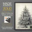 «Christmas Holiday Art CDLxxxix», reproduction d'art encadrée - bois massif