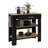 Kitchen Island 37" H, Two Open Storage Shelves, One Drawer, Four Legs,Towel Hanger