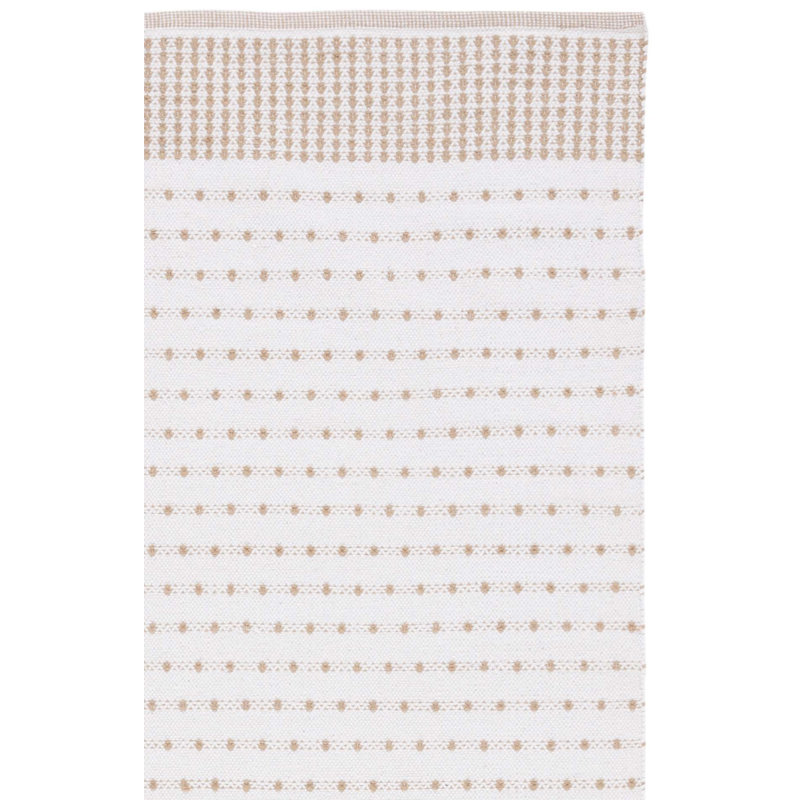 Aitken Flat Weave Cotton Geometric Rug, Rectangle 3' x 5'