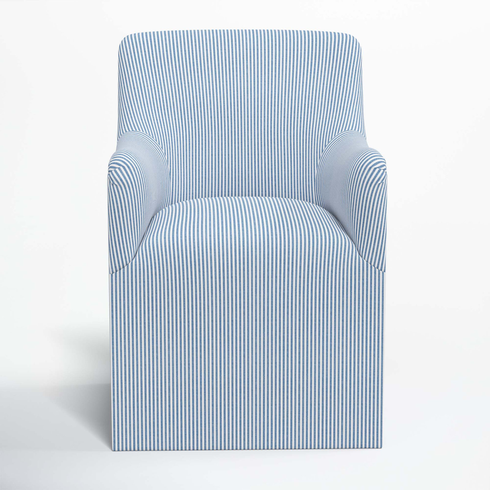 Howth Dining Armchair, Prep Stripe Blue