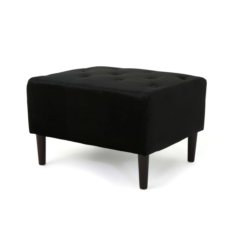 Mercer41 Rectangle Tufted Upholstered Velvet Ottoman | Wayfair