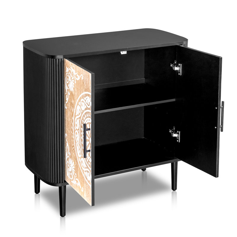 Bohemian Carved Cabinet and 31.5in.H Dining Varville Sideboard and Buffet