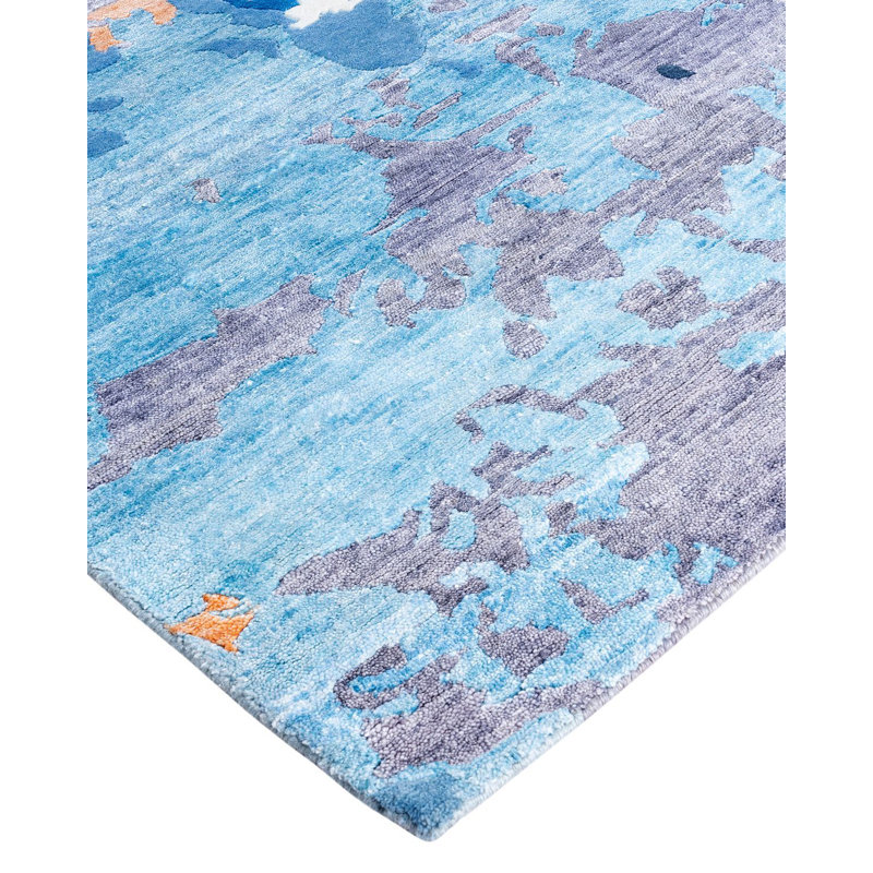 Overdyed One-of-a-Kind 8' 2" X 10' 1" Hand Knotted Area Rug