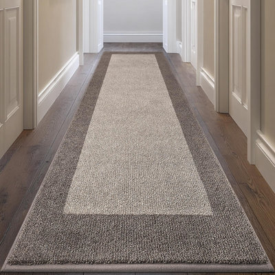 Machine Washable Kitchen Rug 32" X 84", Non Slip Kitchen Mat For Floor, Absorbent Entrance Runner Rug For Bedroom, Hallway, Bathroom, Door (Roll Packing)