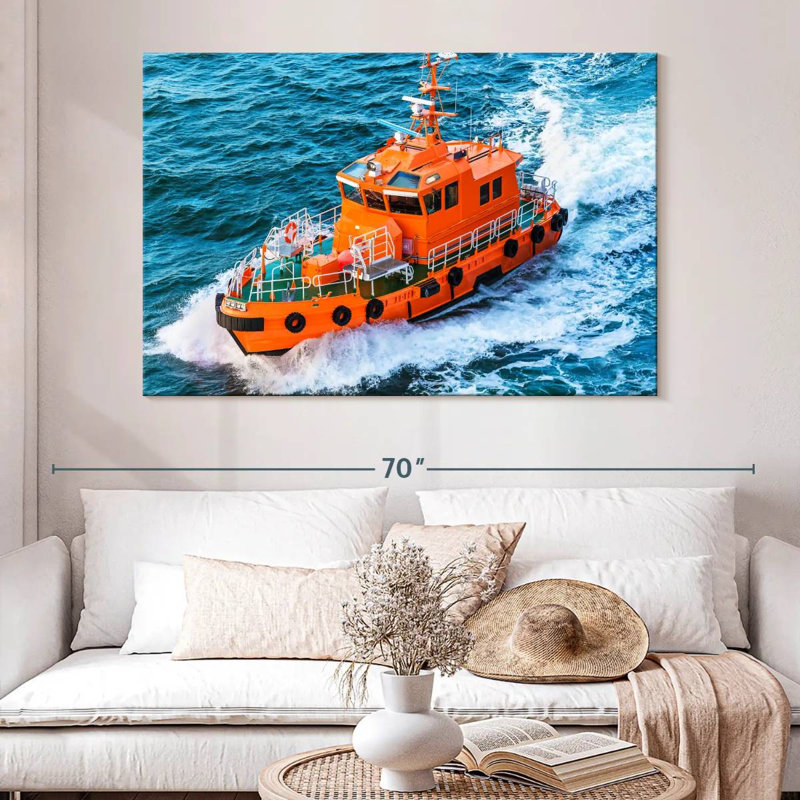 Bateau de sauvetage Mehar Coast Guard, H 34 po x l 51 po