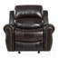 Fauteuil inclinable oscillant standard en similicuir de 43,25 po de largeur