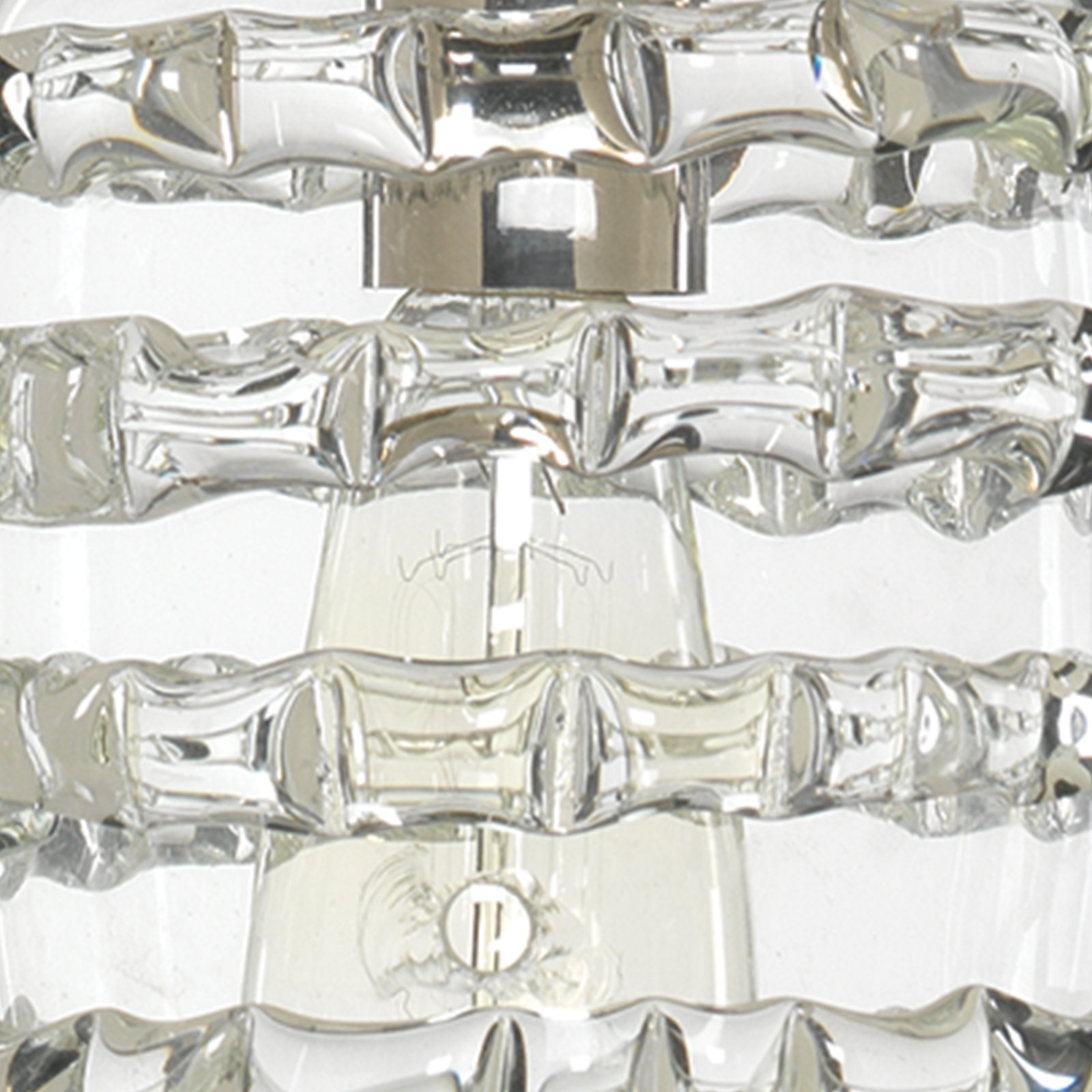 Ribbon Single Light Glass Dimmable Pendant, Clear