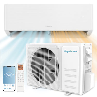 Keystone Summit Single Zone 550 Sq. Ft. 12,000 BTU Smart Mini Split Air Conditioner & Heater