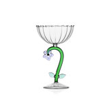 Botanica - Optical Champagne Bowl Lilac Flower 9.5 Oz
