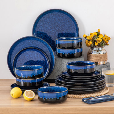 Piece Stoneware Dinnerware Set - Service for 6