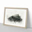 Edinburgh Castle in Scotland in Abstract - Picture Frame Painting Print on MDF-55725409-55725413