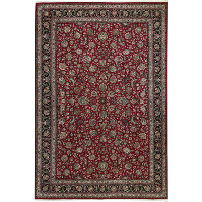 Jahan Wool Oriental Area Rug in Rust