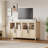 55" Sideboard Buffet Cabinet with 4 Glass Doors & Ample Storage for Dining Room & Kitchen-671777157