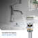 Circular 2-handle 8" Widespread Bathroom Faucet with Pop Up Drain