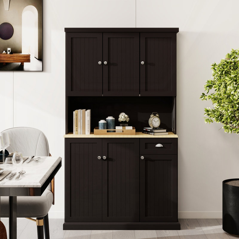 Armoire de rangement 71 po, Noir