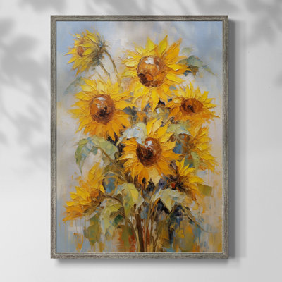 Reproduction encadrée FLORAL Series CDLIX - bois massif