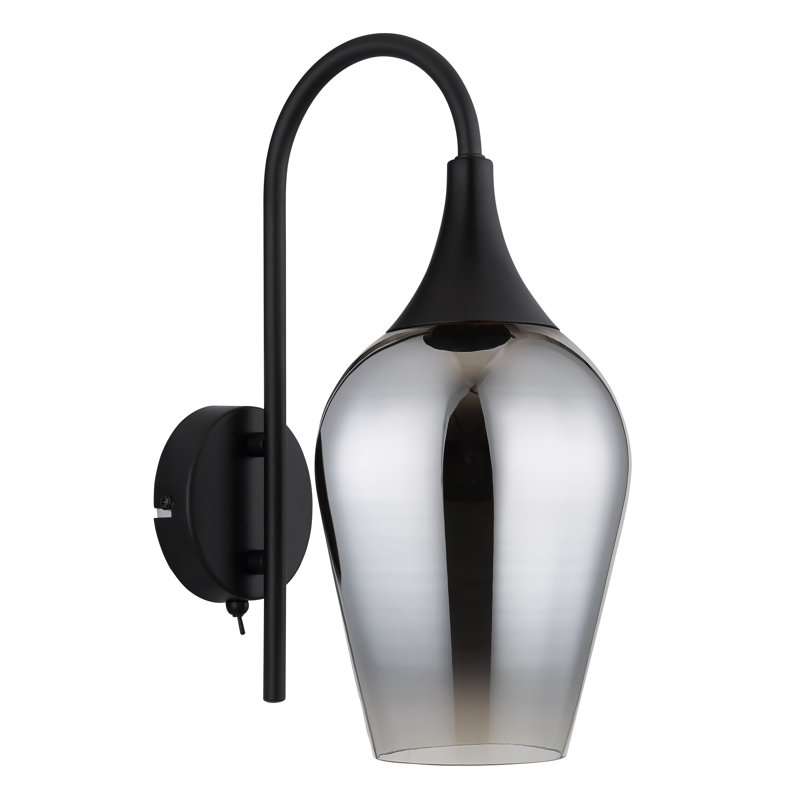 Chesterine Armed Sconce, Black