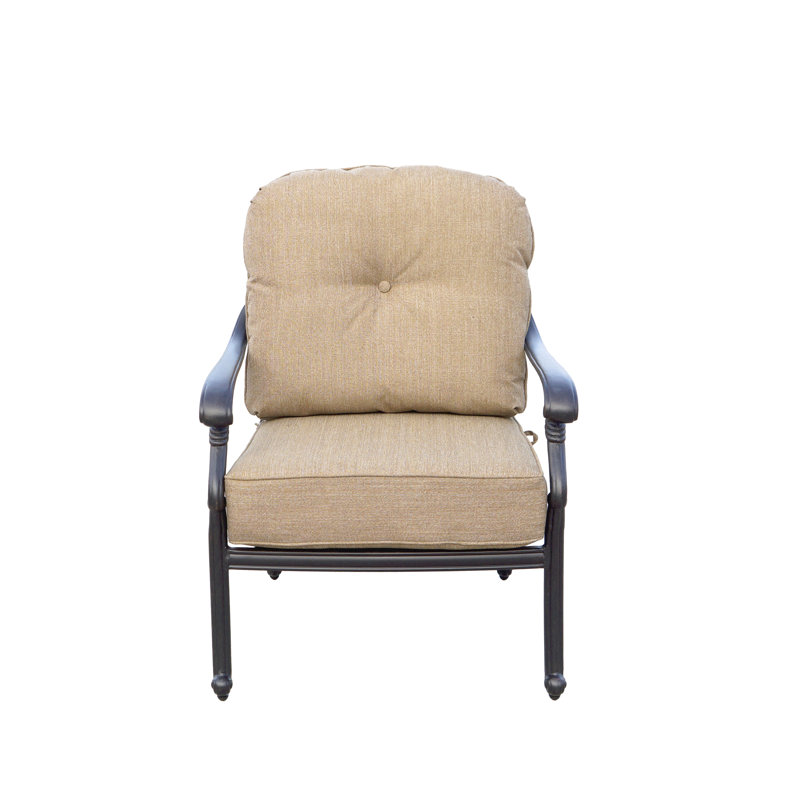 Chaise de patio avec coussins Byrge