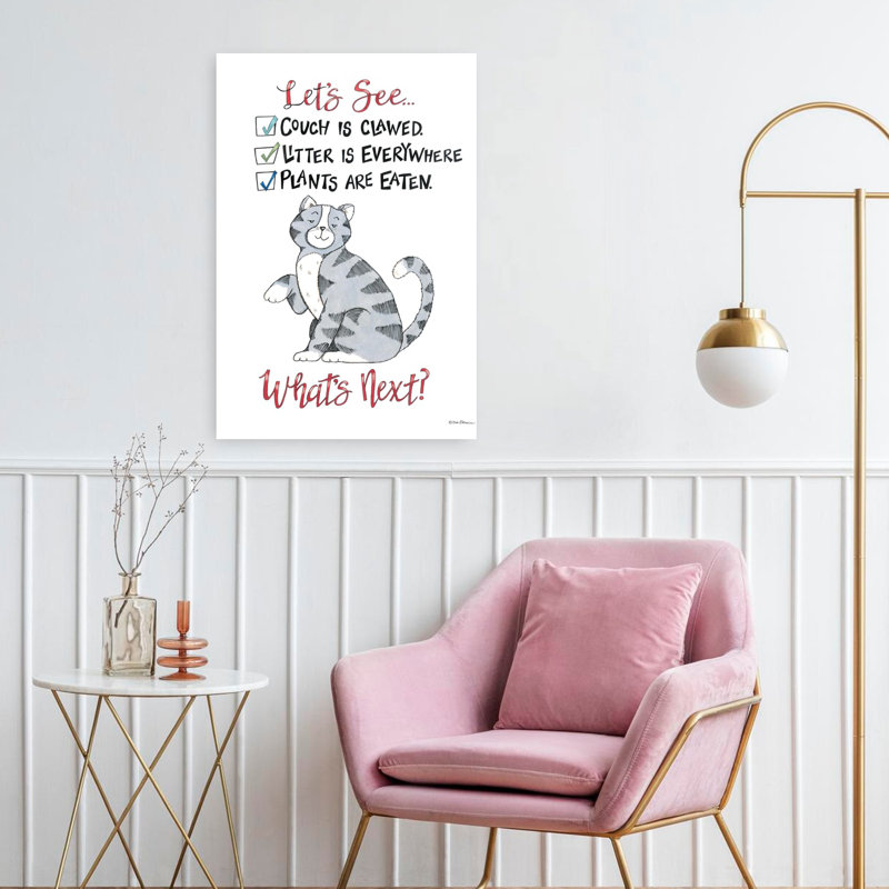 Art contemporain pour chat, H 24 po x l 16 po