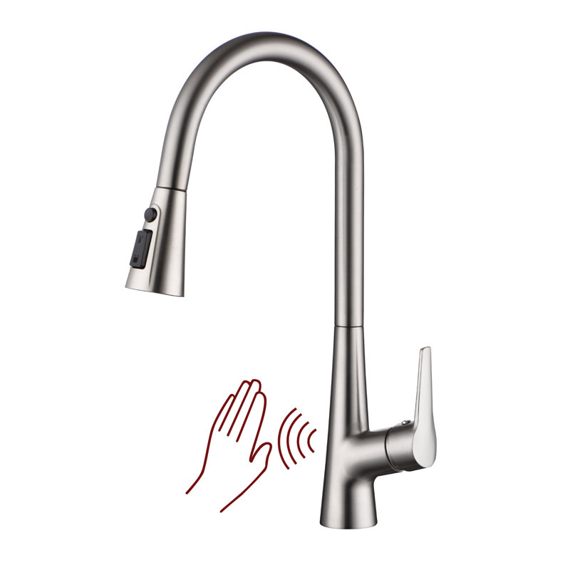 Sumerain Pull-down Kitchen Sink Faucet, Touchless Hands-free Kitchen Faucet, Motion Sensor Kitchen Faucet Commercial Grade