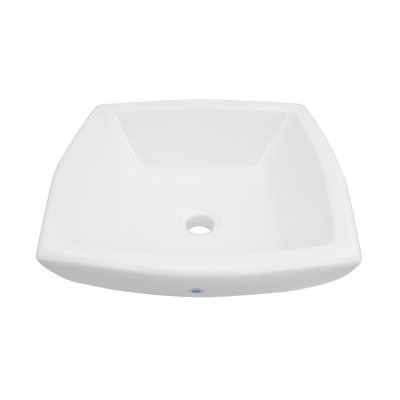 Lavabo de salle de bain carré en porcelaine vitreuse metro