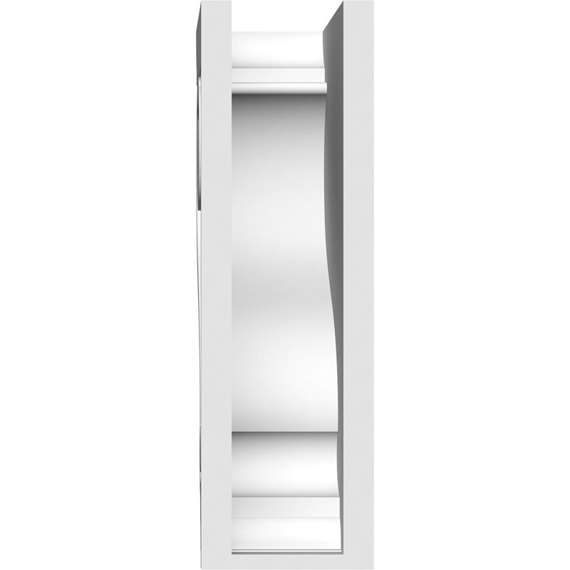 Corbeau standard en PVC de qualité architecturale, H 14 po x l 3 po x P 7 po