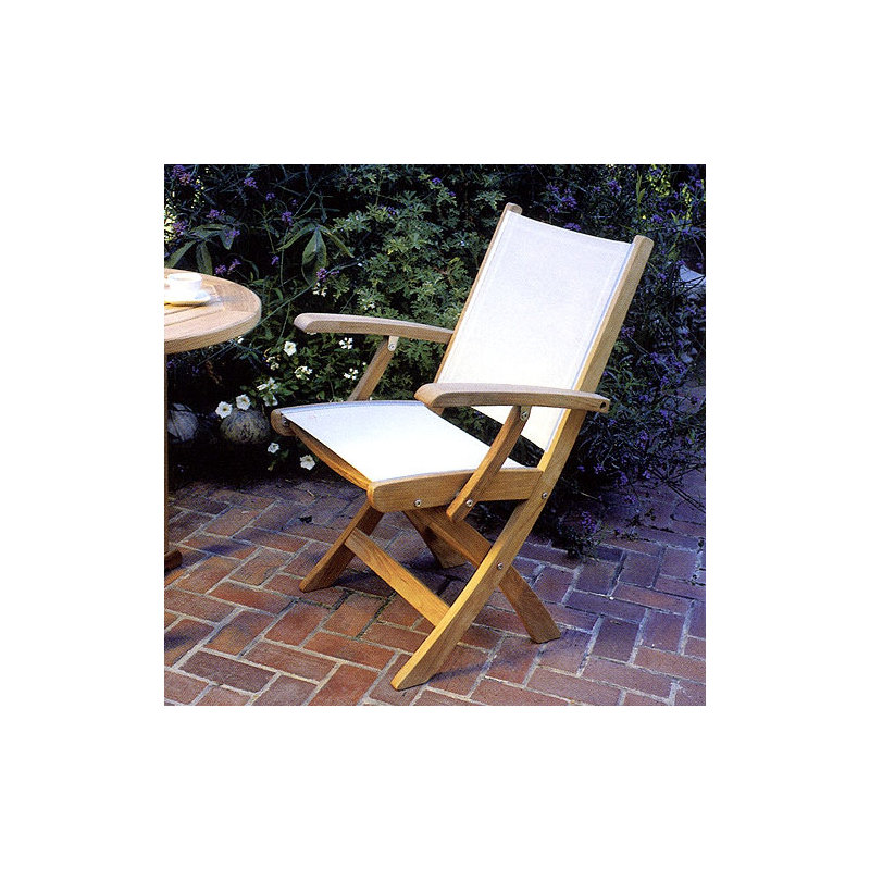 St. Tropez Outdoor Dining Armchair, Canvas Taupe Sunbrella® Canvas