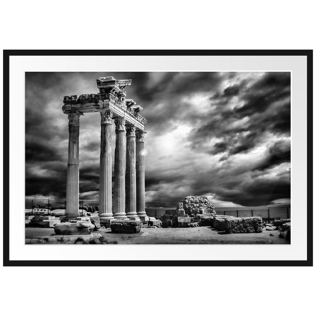 Gerahmtes Poster Apollon Tempel Ruine in Side