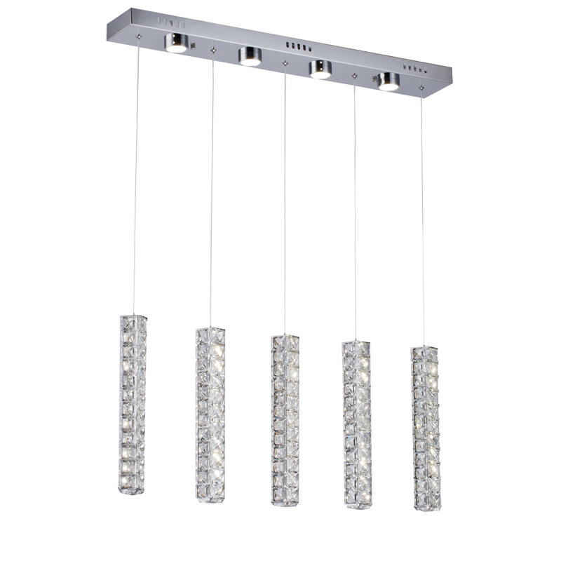 Luminaire suspendu pour îlot de cuisine 4 lumières DEL Hangah