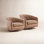 Bennett Genuine Leather Swivel Barrel Chair