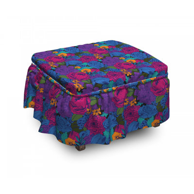 Box Cushion Ottoman Slipcover