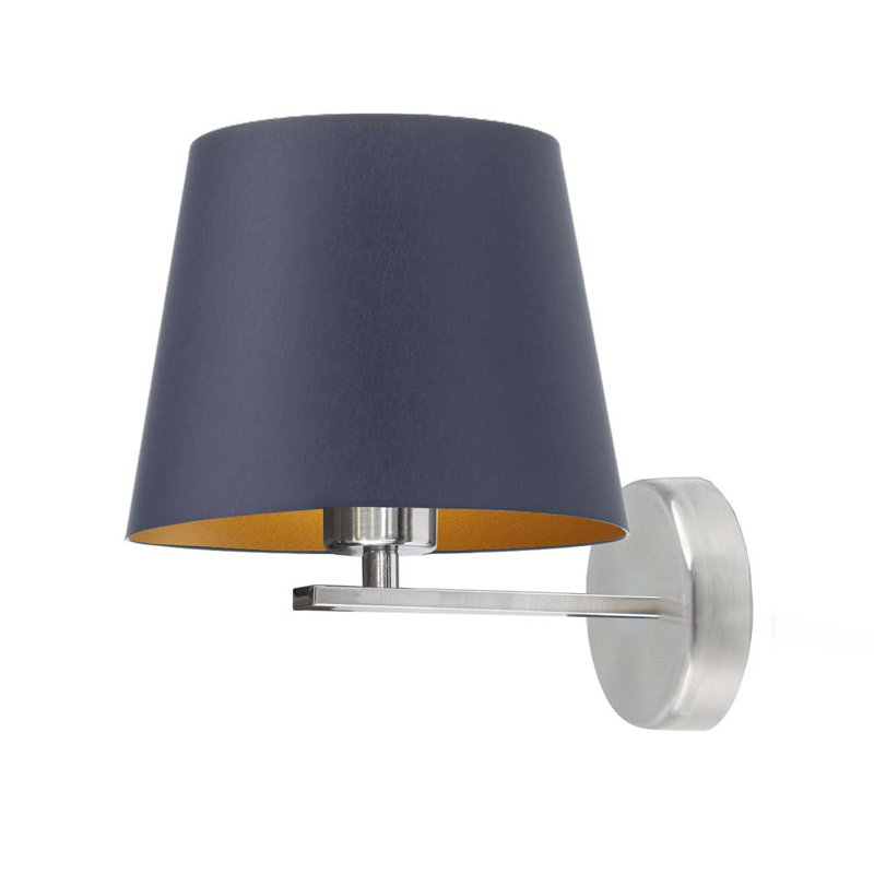 Woodell Steel Swing Arm Sconce, Blue, Silver