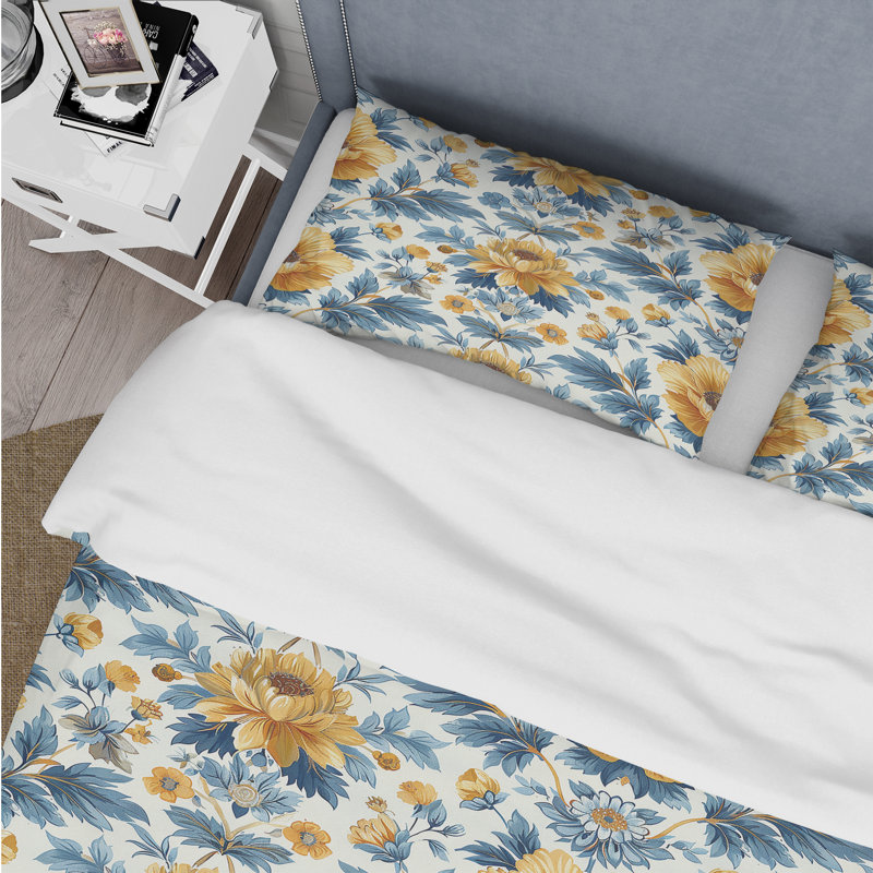 Ensemble de housse de couette Country, Housse de couette simple + 2 taies décoratives st