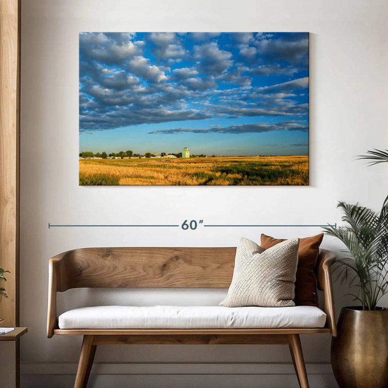 Alvord Alberta Stavely Prairie Landscape, H 32 po x l 48 po