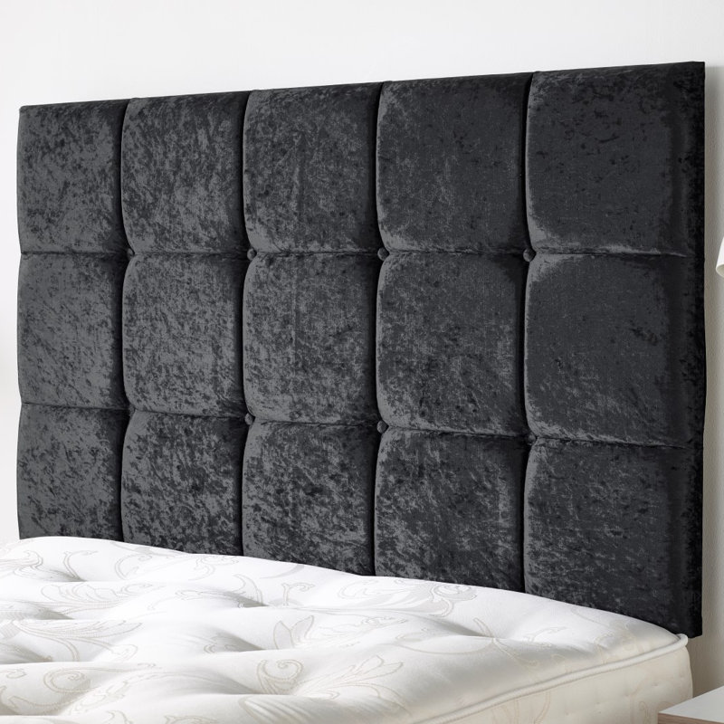 Upholstered Headboard, Super King (6'), Black