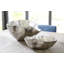 Cast Onyx Bowl, Silver Leaf, Large