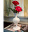 Vase de table en verre 7,25 po white