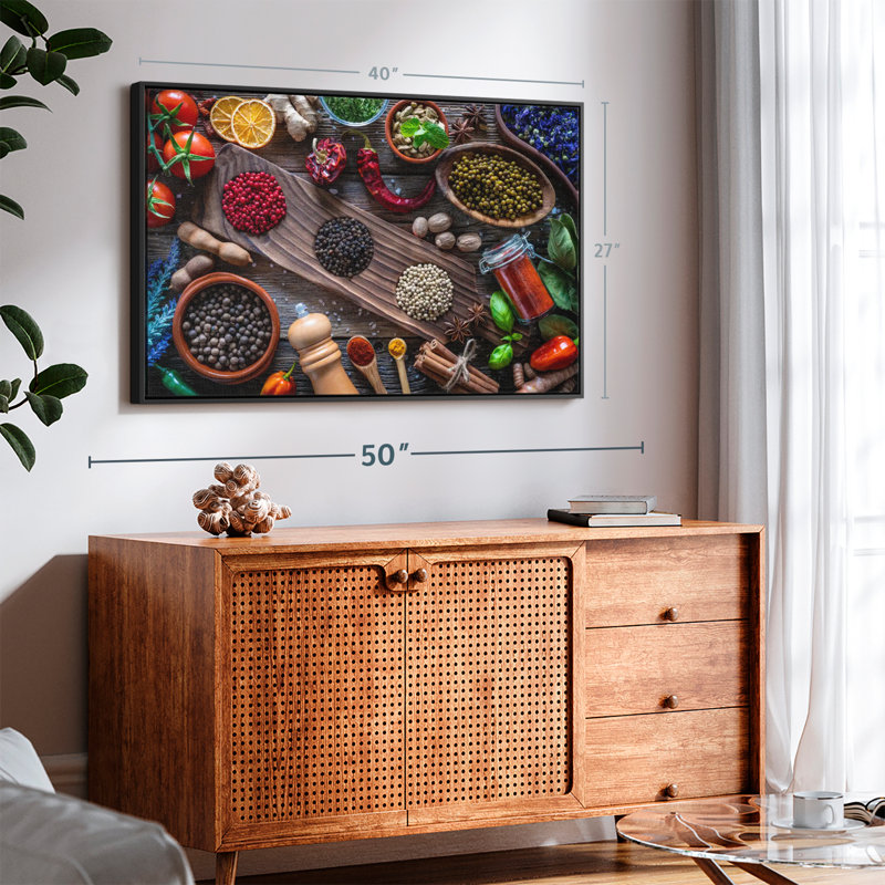 «Spice For Taste Canvas Print», H 27 po x l 40 po