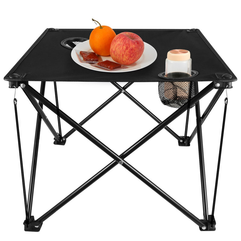 Table de camping d'extérieur carrée L 18,5 po x l 18,5 po Jiong