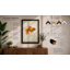 Golden Goldfish Minimalist - Framed Print-801188320-801188324