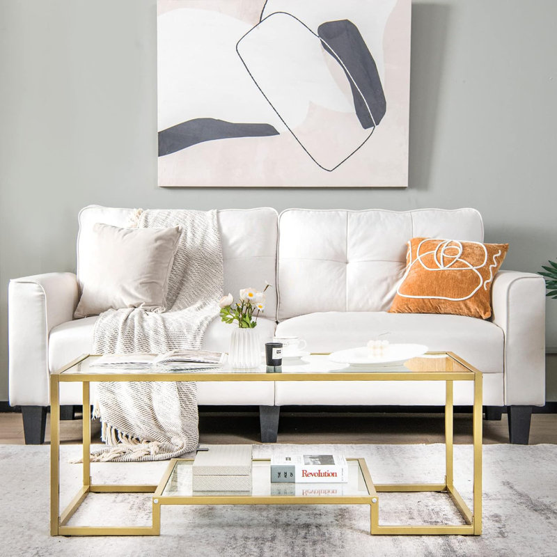 Imela Glass Top Single Coffee Table