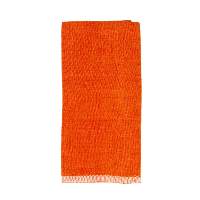 Chunky Linen Dish Cloth, Orange
