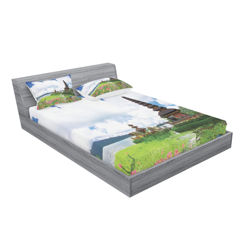 Microfiber Sheet Set, Queen Sheet Set with Fitted Sheet