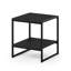 Schkyra Industrial Style Metal Frame Side Table with Storage-2096664574