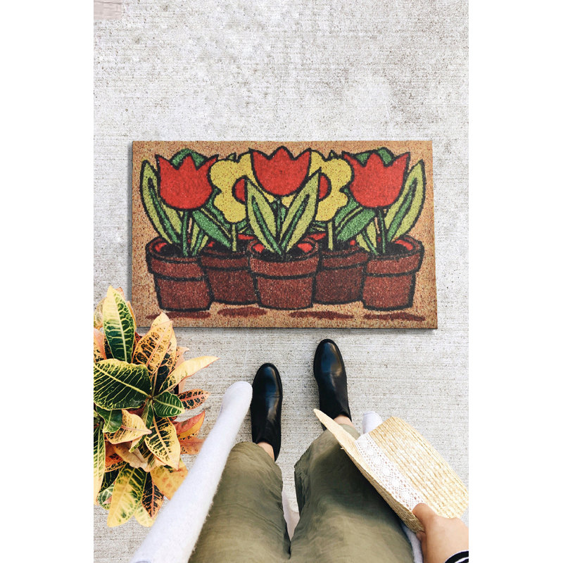Durable PVC Doormat, Non-Slip Underside, 15.7 x 23.6 inches | 100% PVC Material, Machine Washable at 86°F | Perfect for Indoor & Outdoor Use, Easy to Clean, Stylish & Functional Welcome Mat