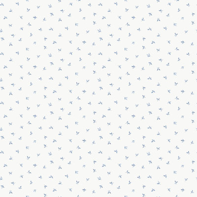 Galerie Miniatures 3 Blue Tree Leaf Wallpaper