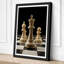 Chess Symmetry Minimalist - Wrapped Canvas-854658825-854658831