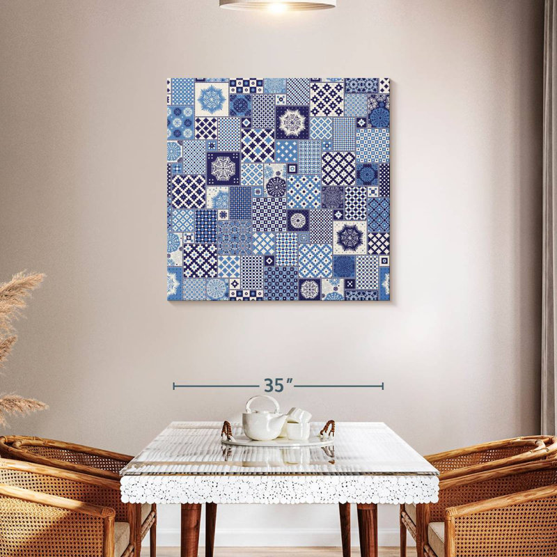 Blue Geometric Patchwork