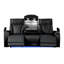 Canapé inclinable Fortuner de style moderne avec revêtement en bois et fonction de massage inclus - noir Identique à B009P287715 (inventaire CA)-584778614