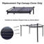 Auvent de remplacement pour auvent Pergola 13 x 10 pi -, bloquant, gris, facile à assembler pour pare-soleil 13 x 10, hydrofuge, installation